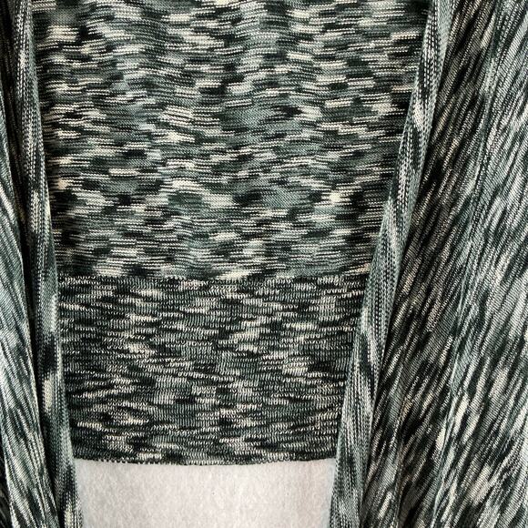 Nine & Company Cardigan Sweater Women's Large Silk Cotton Waterfall Space Dye - Picture 4 of 11